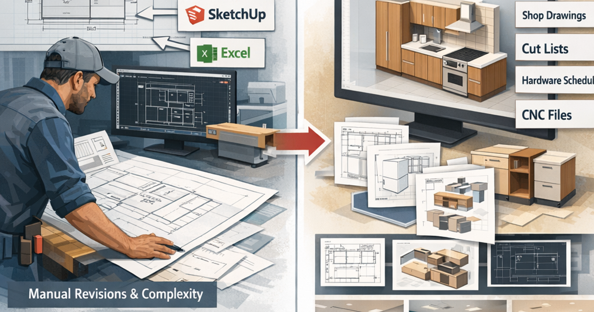 AI CAD for Millwork: Faster Drawings to CNC Outputs