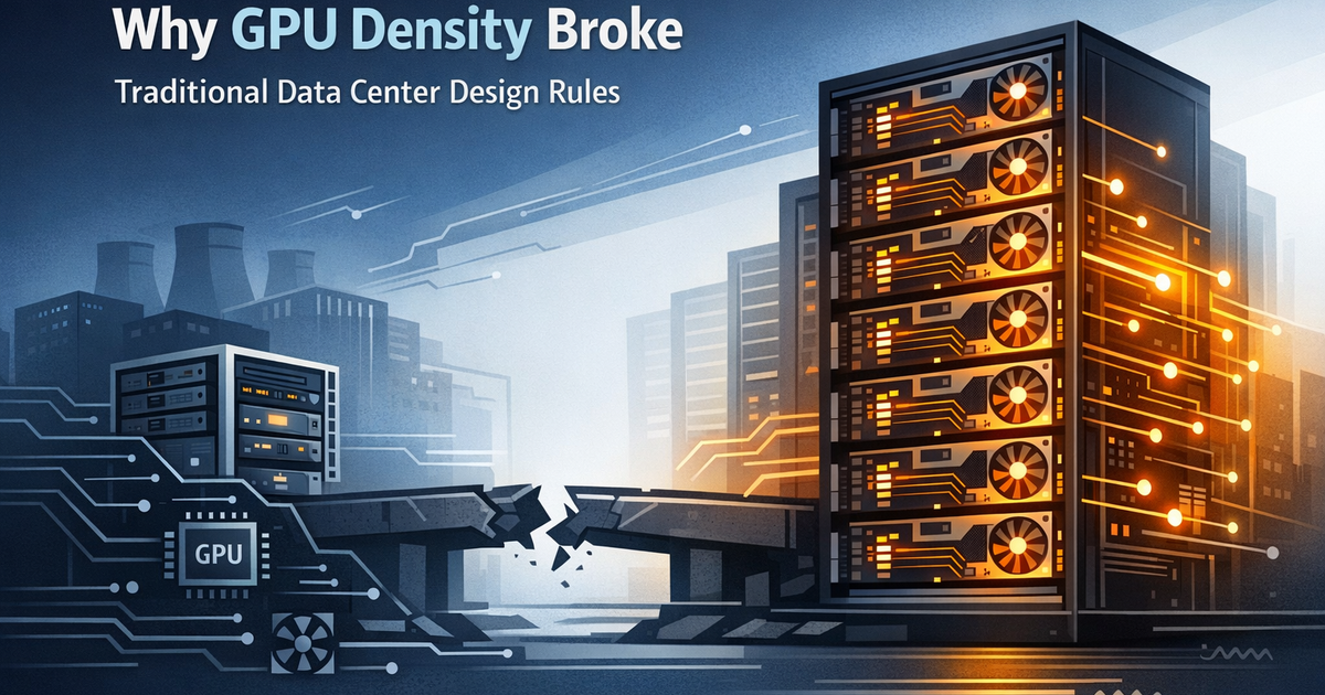 How GPU density broke traditional data center design