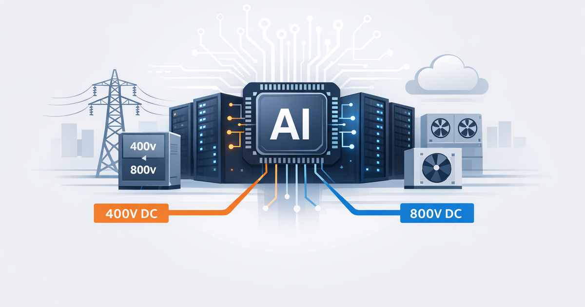 HVDC Power for AI Data Centers: 400V and 800V Design