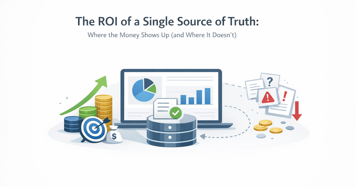 Truth Api ROI of a Single Source of Truth: What Pays, What Doesn’t
